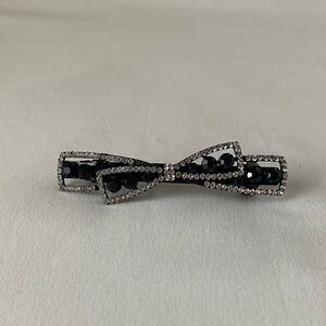 Crystal Bow Hair Barrette